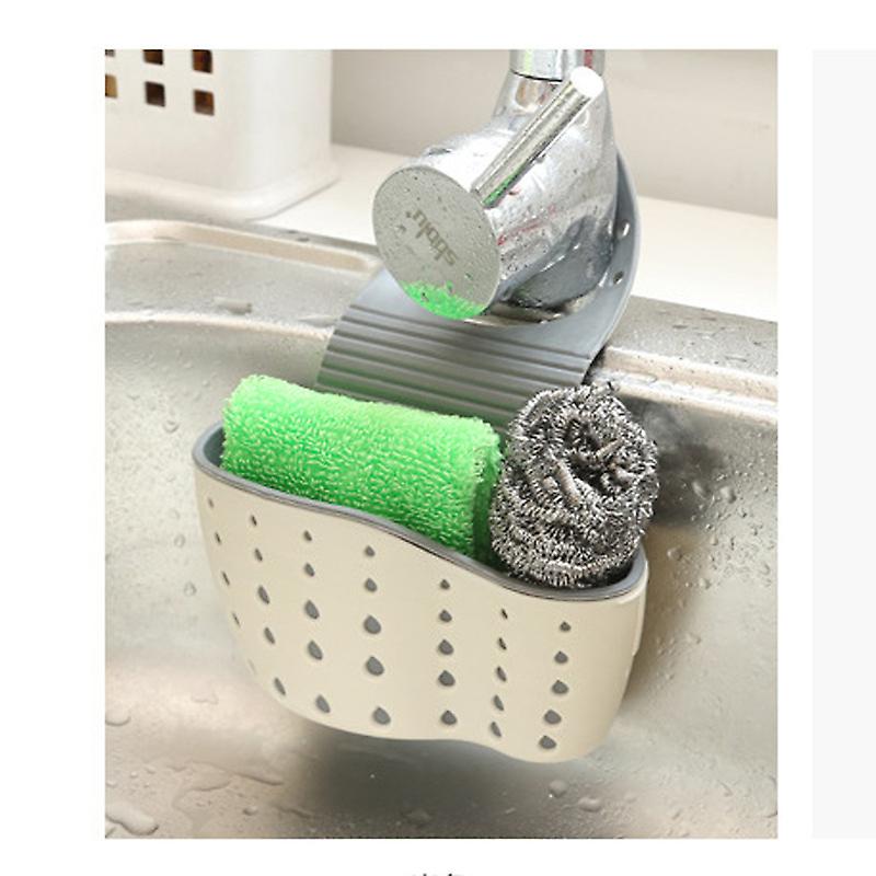 Kitchen drain basket white drain frame 14.5*12*14cm