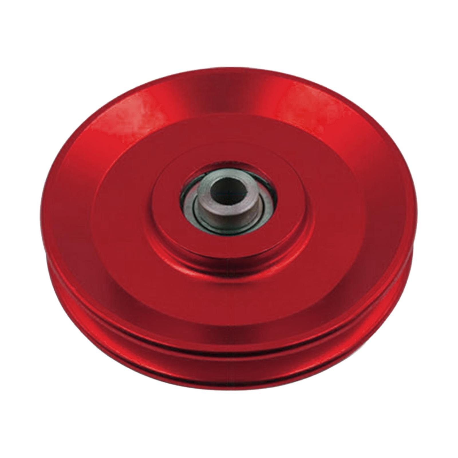 כבל גלגל גלגלת נושא ציוד כושר חלק אוניברסלי 110 מ"מ אדום