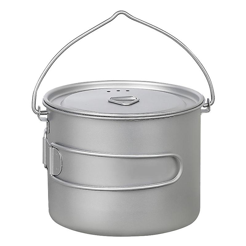 Ultralight Titanium Pot Water Mug Cup With Lid And Foldable Handle