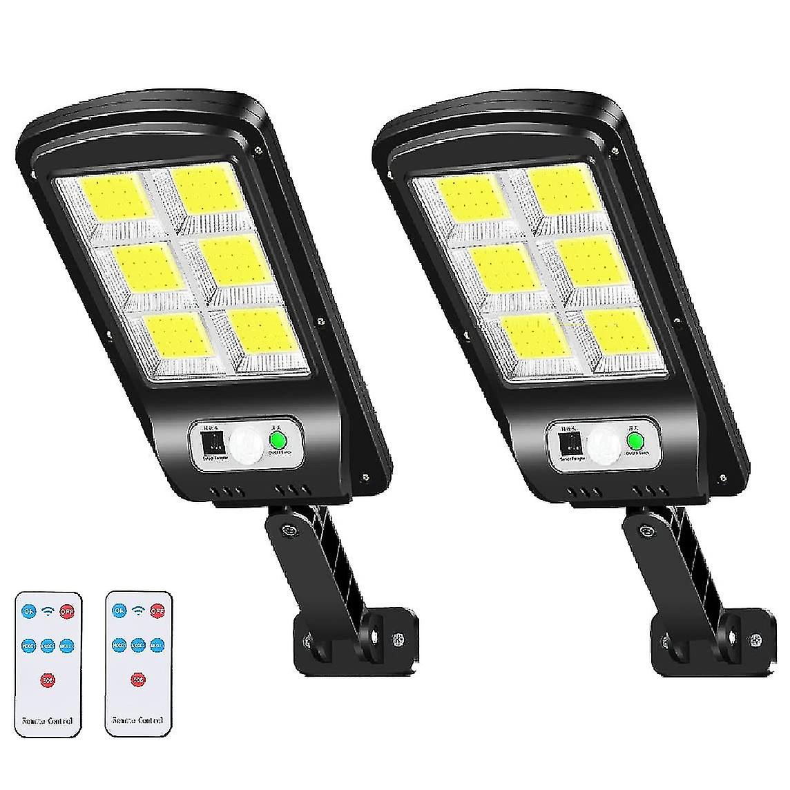 Solar Outdoor Light, 6000 Lumens Led Solar Motion Sensor Wall Light (2-pack)