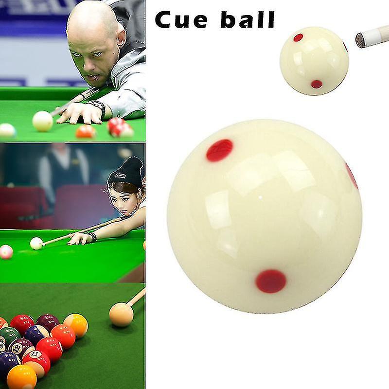 Cue Ball With 6 Red Dots Standard Pool-billiard White Cue Training Ball