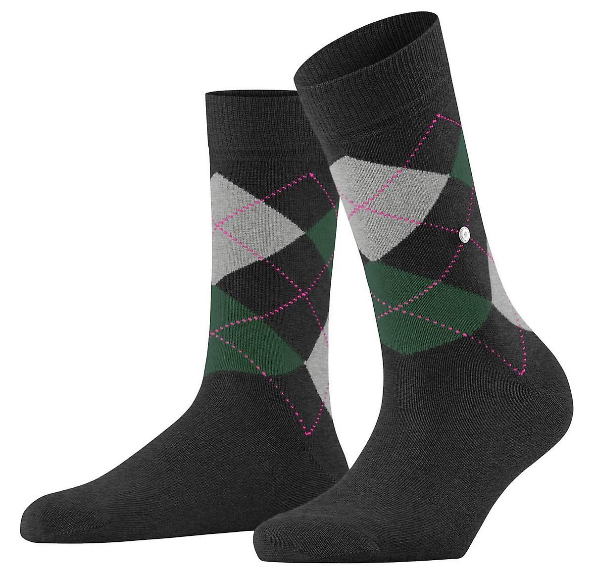Burlington Queen Socks - Lava Dark Grey/Green