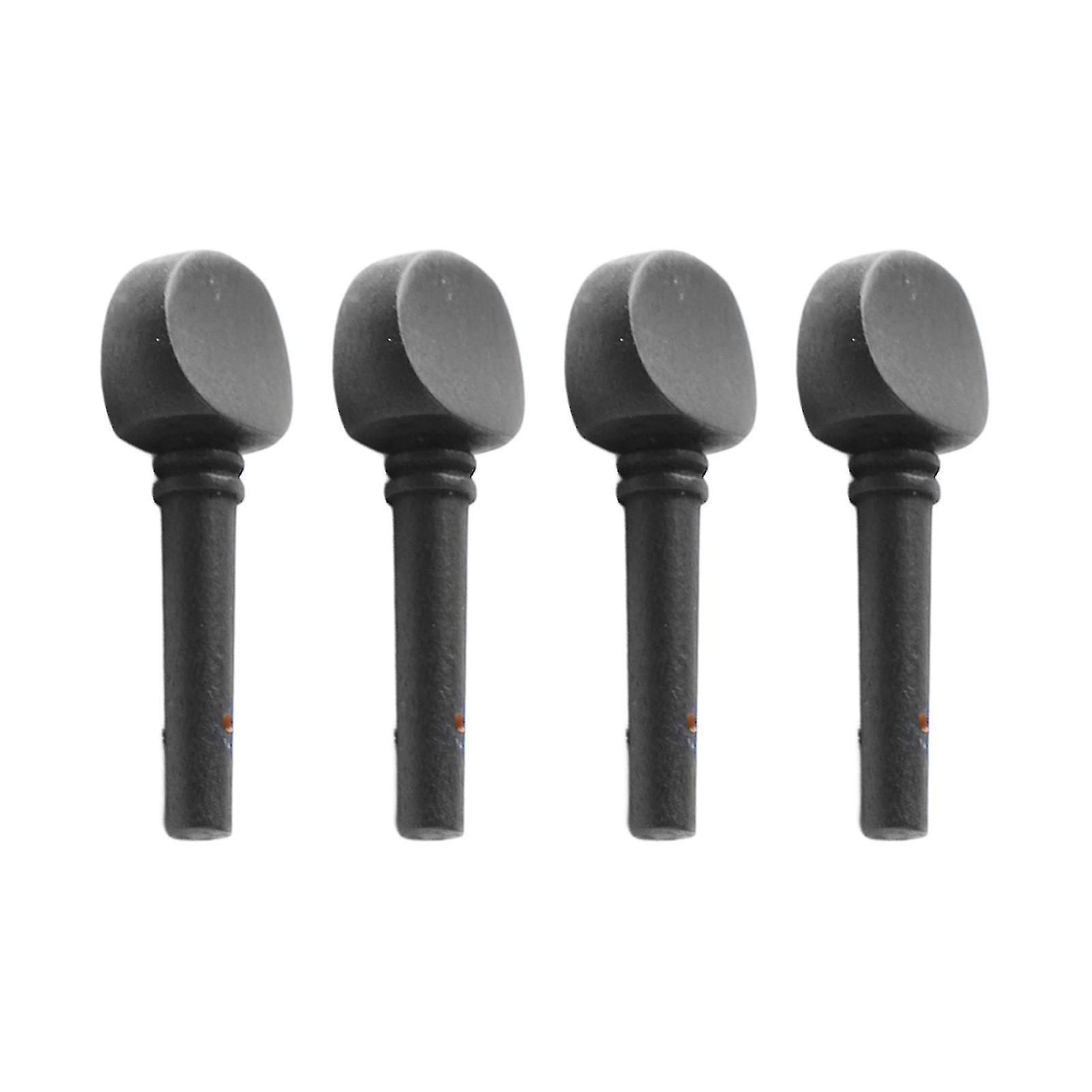 4Pcs Violin Tuning Peg Portable Fine Appearance Wood Violin Peg Replacement Black M00588