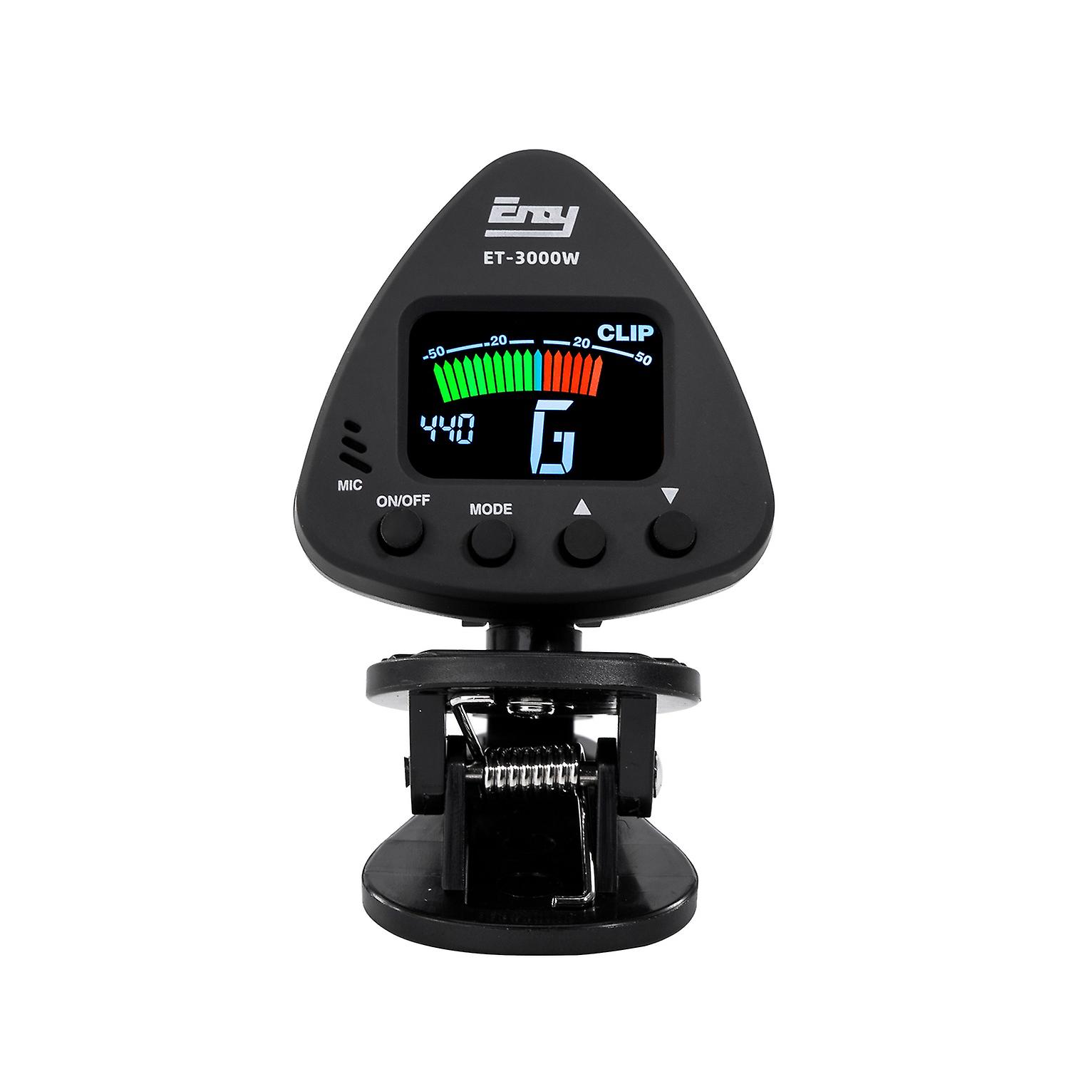 eno ET 3000W Wind Instruments Tuner Supports Mic & Clip-on Tuning Modes for Saxophone Clarinet Trump