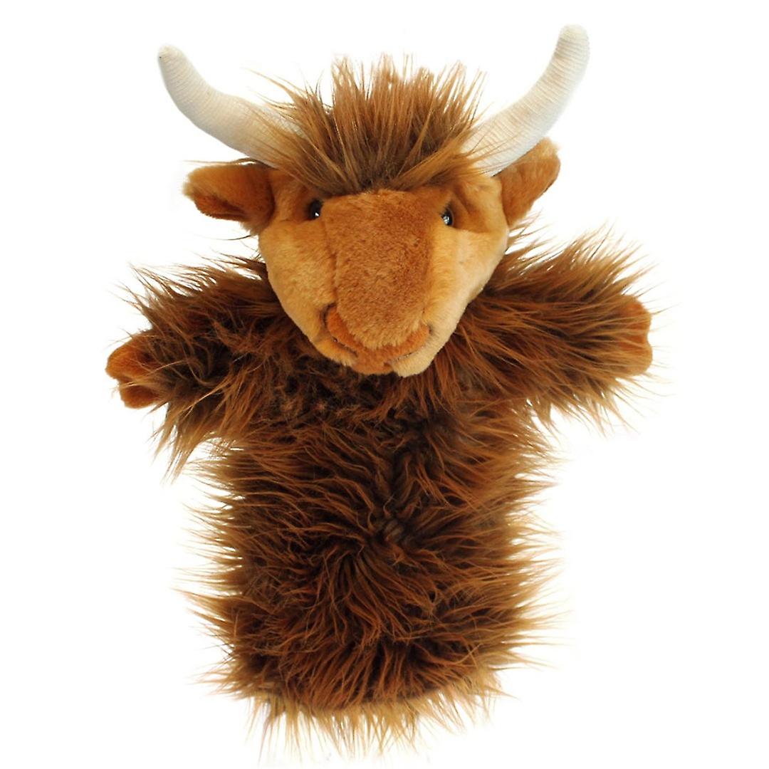 Compania marionetă cu mânecă lungă Highland Cow