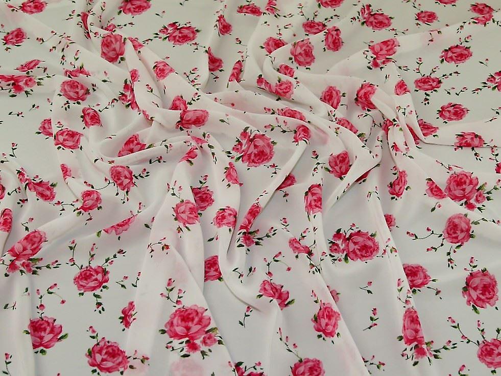 Minerva Polyester Georgette Fabric Ivory - per metre