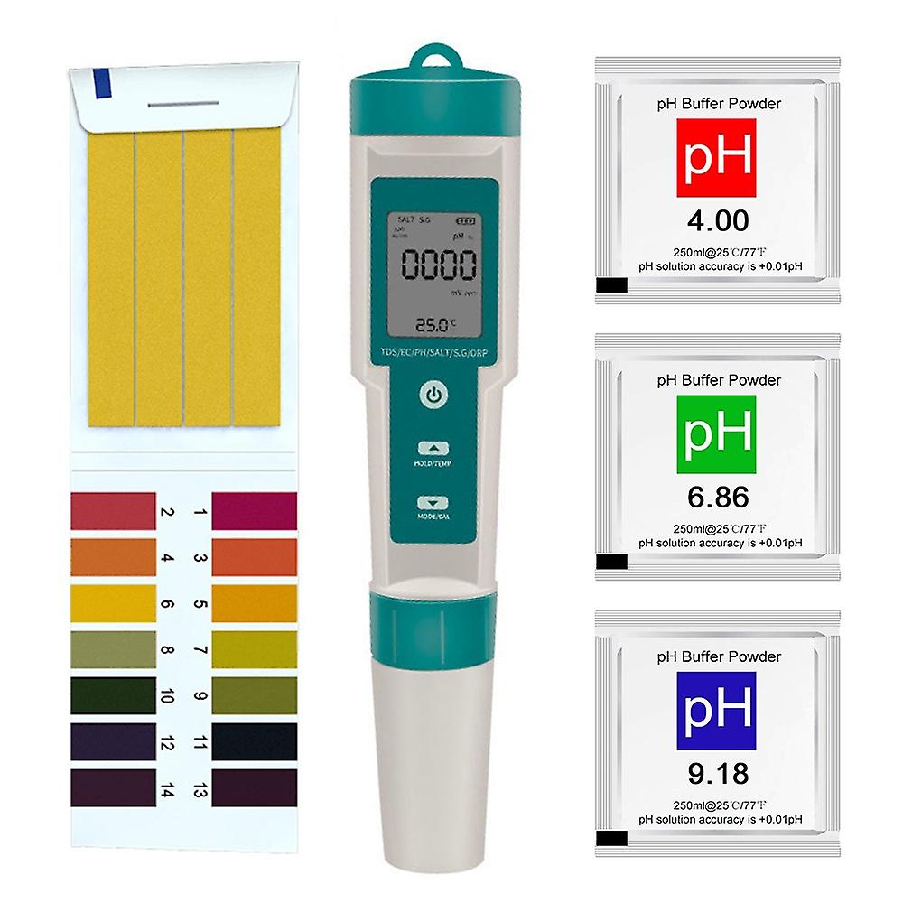 Multifunctional Digital 7 in 1 Water Quality Tester Portable High Accurancy Water Quality Test Pen W