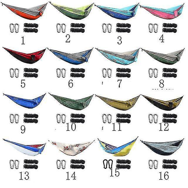 ハンモックポータブルキャンプパラシュートハンモックサバイバルガーデン屋外家具レジャースリーピングハマカ旅行