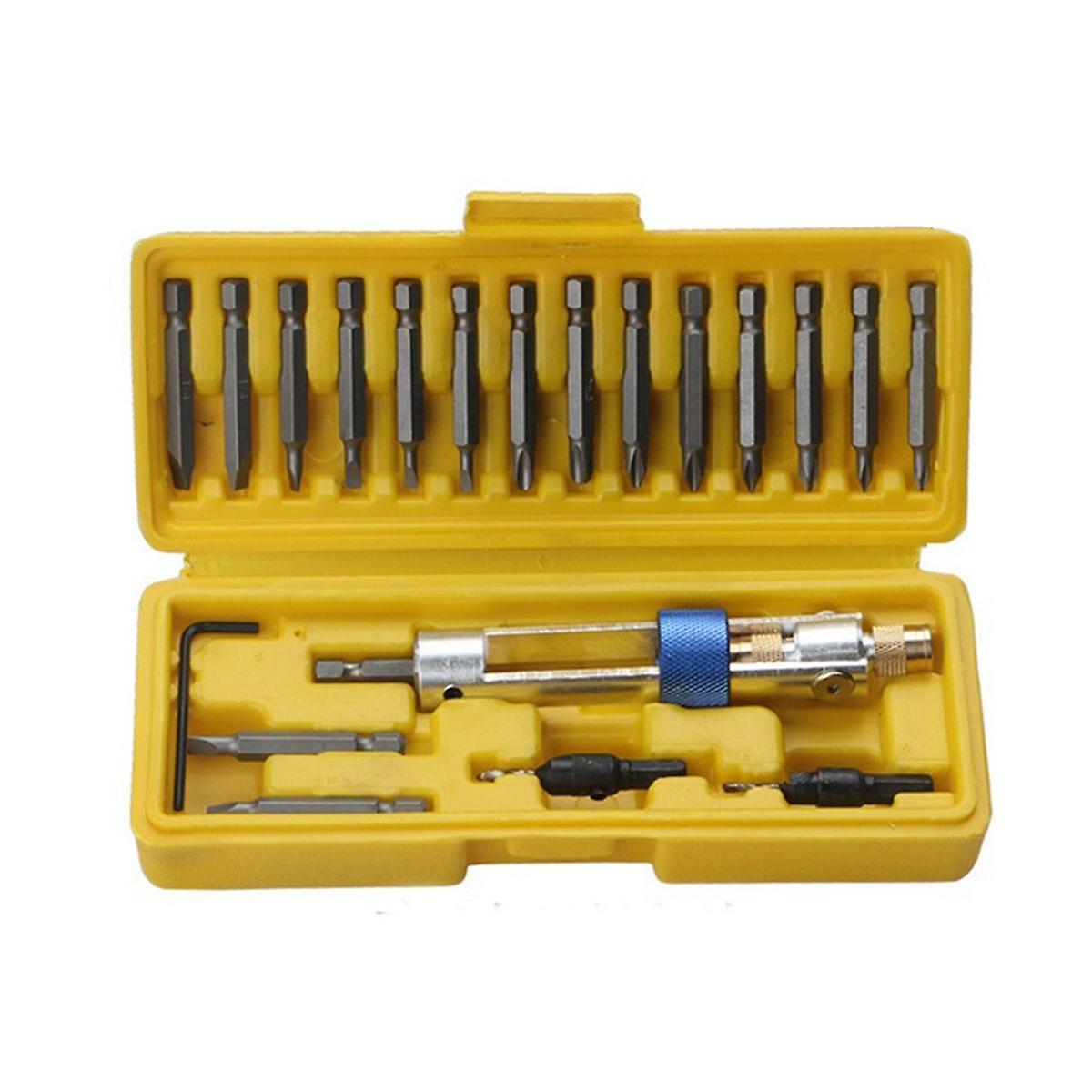 20-Piece Set of High-Speed Steel Bit Batch Head Combination Set Wind Batch Dual- Screwdriver