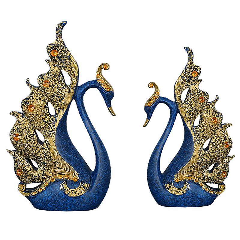 Swan Statues Sculptures Collection Figurine Elegant And Stylish Decoration For Wedding Gift