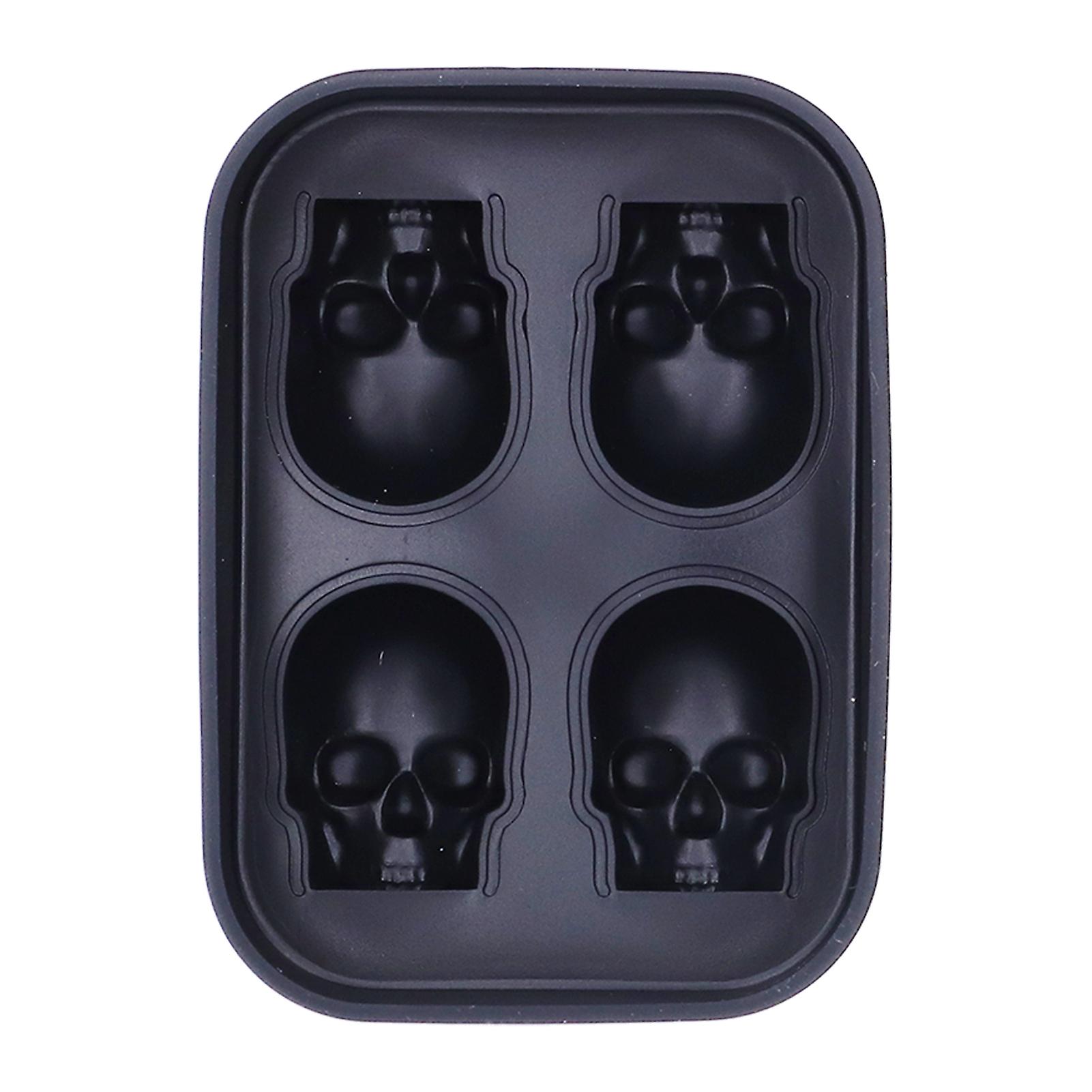 Creative Skull Ice Cube Tray, Safe Food-Grade Silicone For Versatile Use, Innovative Sealing Effect Keeps Your Creations Fresh