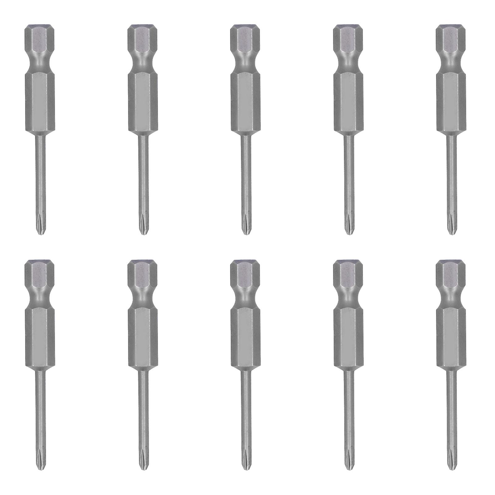 MechKit Screwdriver Bits 10Pcs Cross Electric Screwdriver Bits, Magnetic Alloy Steel Replacement Parts, 2.5mm Size, Compatible with Electric