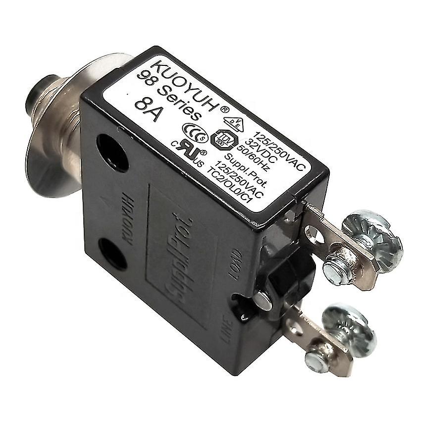 Kuoyuh 98 Series 8a 250vac Manual Reset Thermal Overload Protector Switch Mini Circuit Breaker