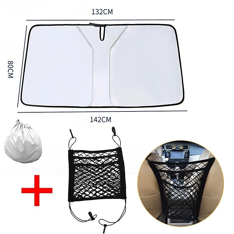 Car Curtains for Summer Cooling UV Refletive Car Windshield Sunshade Front Window Sunshade Folding~13607