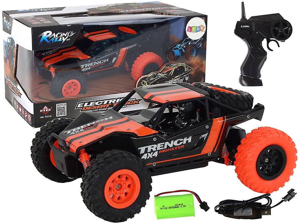 RC car 1:24 orange - Off-road vehicle - Remote controlled - Scale model