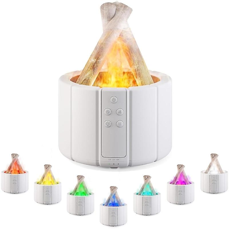 Bonfire Aroma Diffuser Humidifier Colorful White