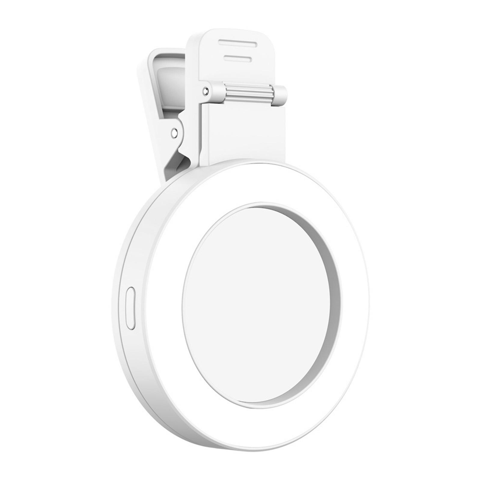 Universal Phone Selfie Rings Light with Clip Portable Dimmable Phone Light for Video Conference