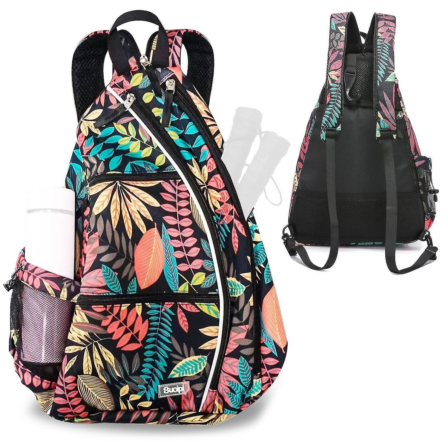 Pickleball Backpack Adjustable Sling Bag Tennis Racket Bag For Pickleball Tennis Badminton