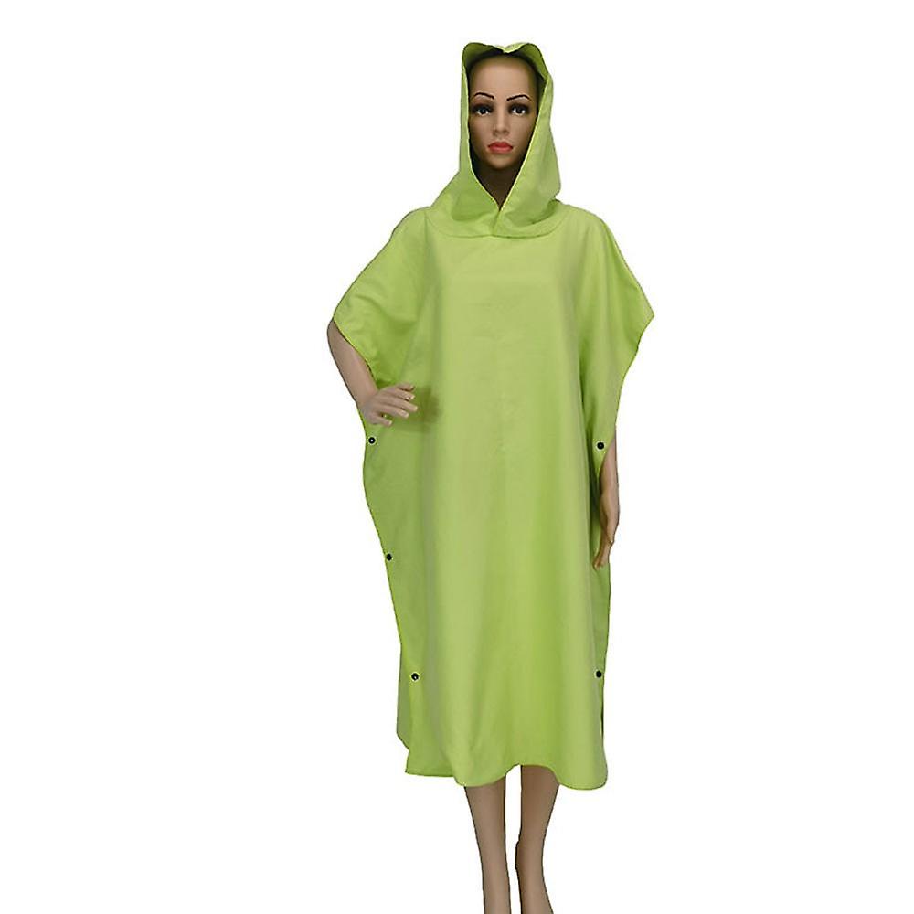 Adult Wearable Towel Robe with Hood Quick-Drying Comfortable Touch for Beach Hot Springs Fitness