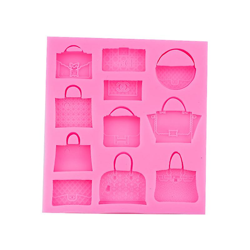 シリコーンモールドマルチバッグコレクションモデリングベーキングフォンダンケーキシリコーンモールドレディースハンドバッグエポキシ粘土デコレーションモールド