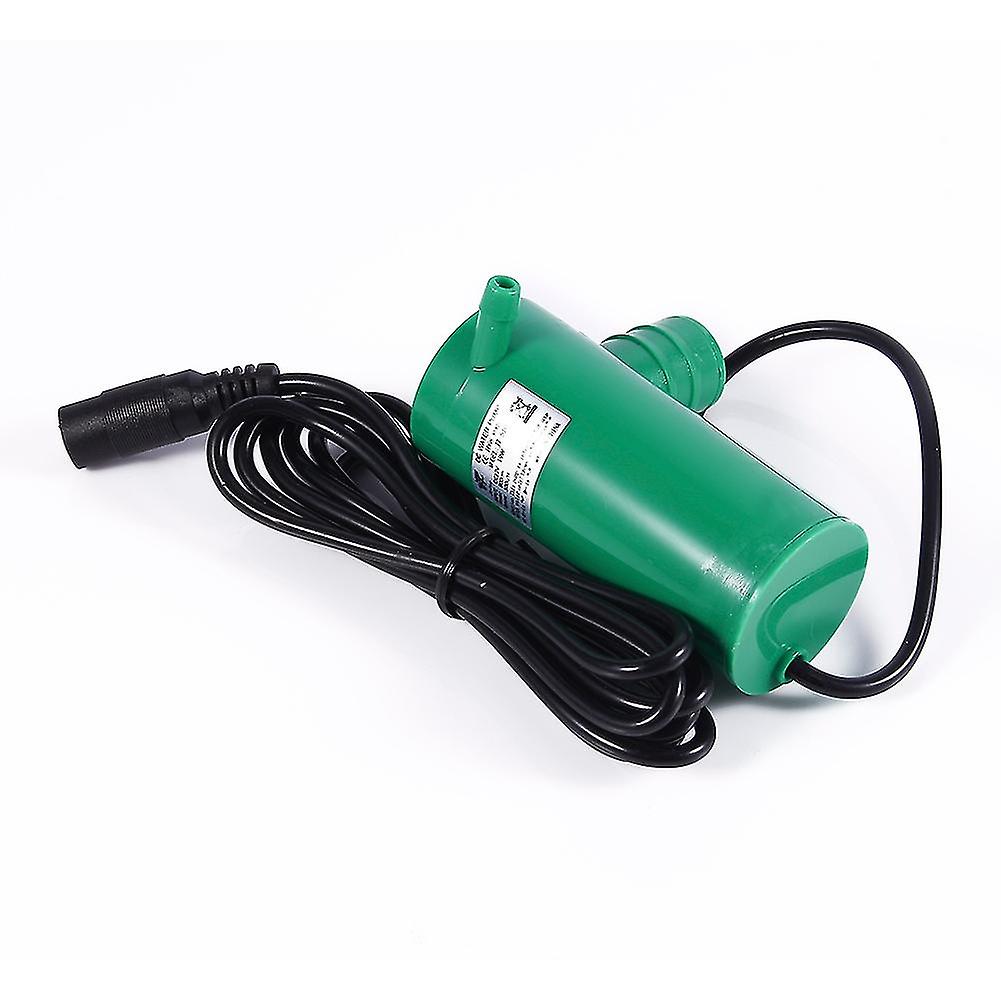 12V DC Submersible Water Pump - 9M Hmax, 500L/h Flow Rate - for Pond, Land Watering, Green