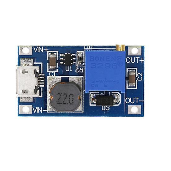 DC-DC 2A Boost Converter Adjustable Step Up Power Supply Module 2-24V Input