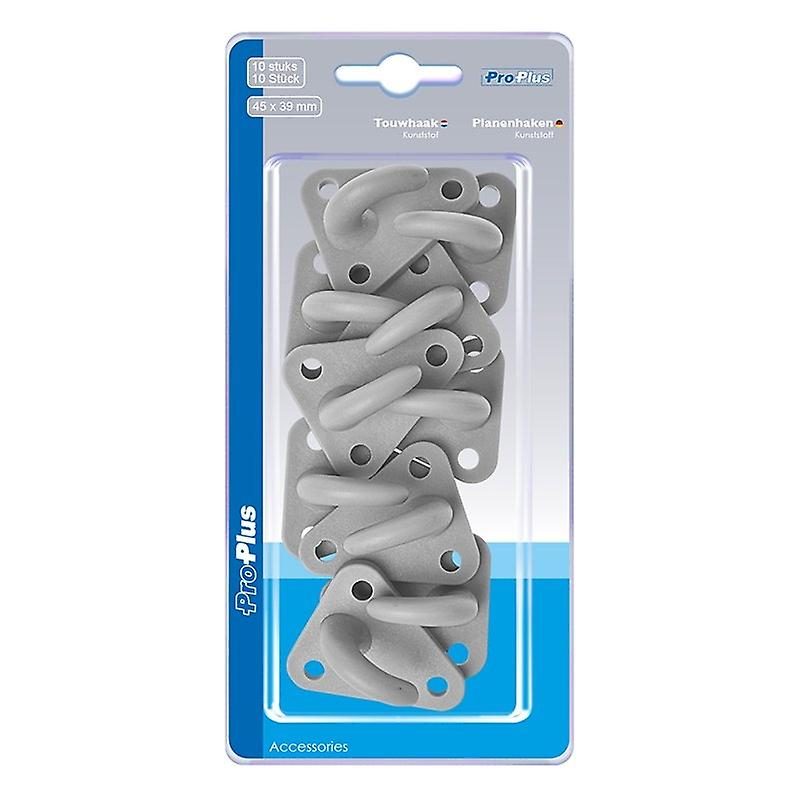 Rope hook plastic 45x39mm 10 pieces in blister
