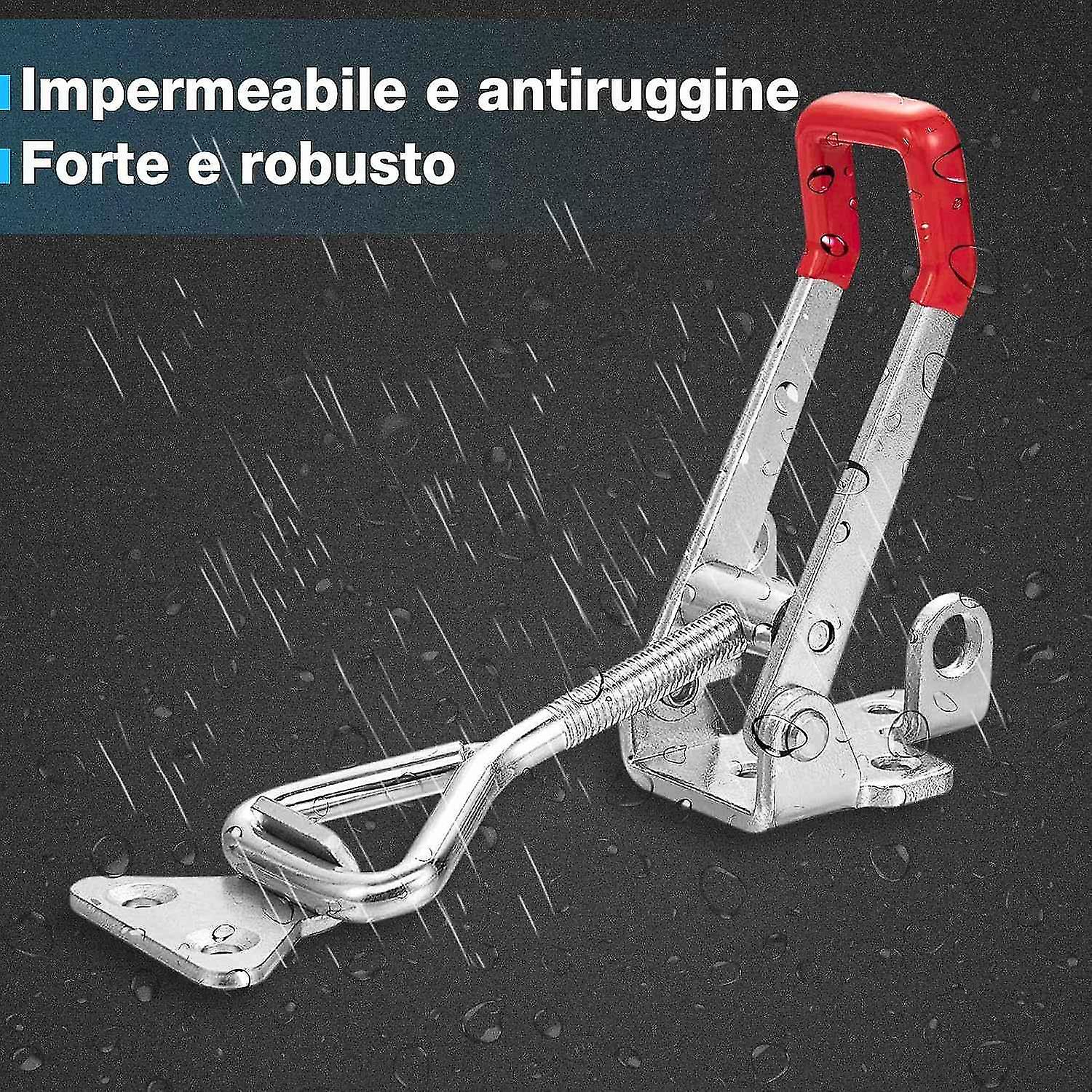 Set of 4 hinged latches