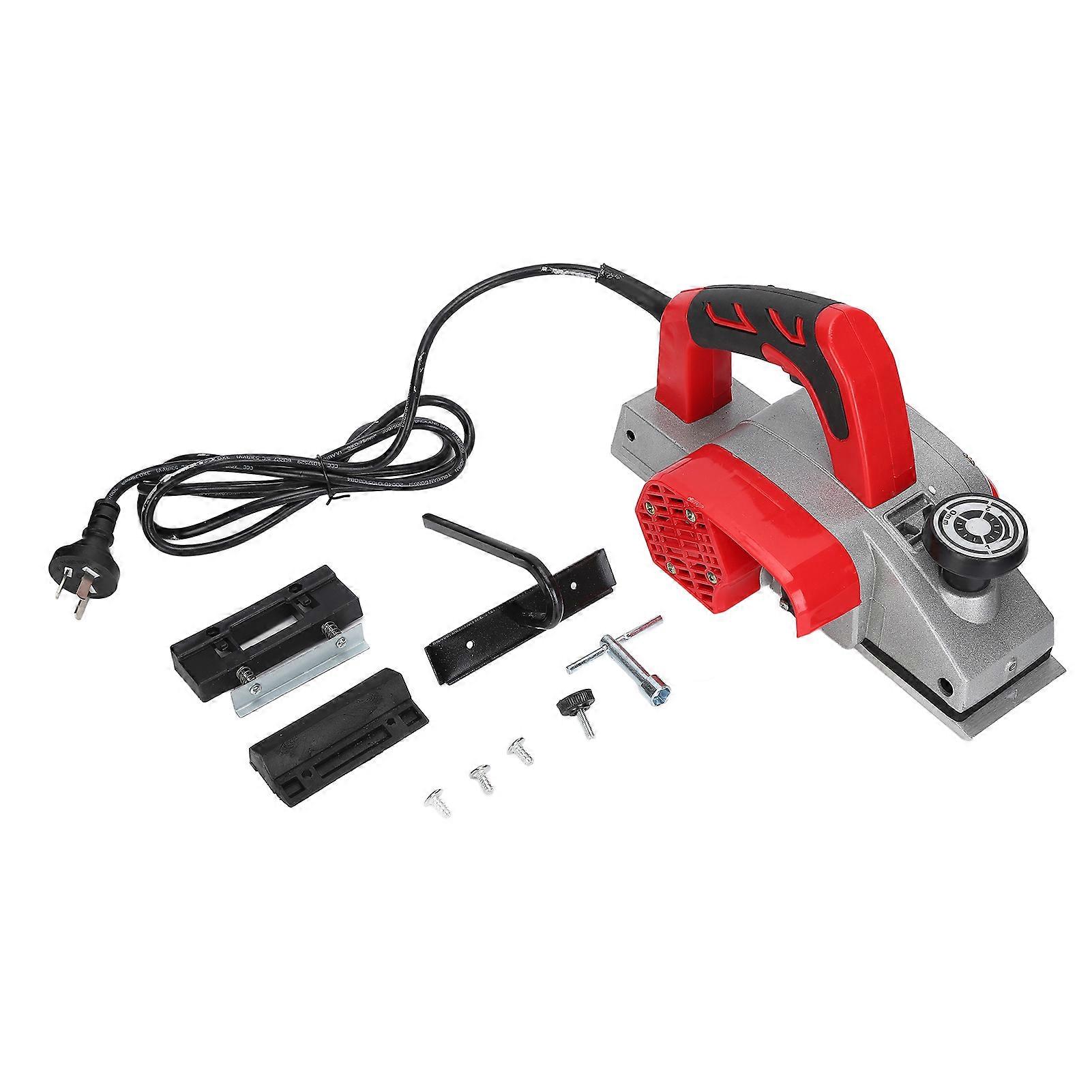 1000W 16000R/MIN Woodworking Electric Planer Kit Depth Adjustable with Self Locking Switch AU Plug 220V NO.1384