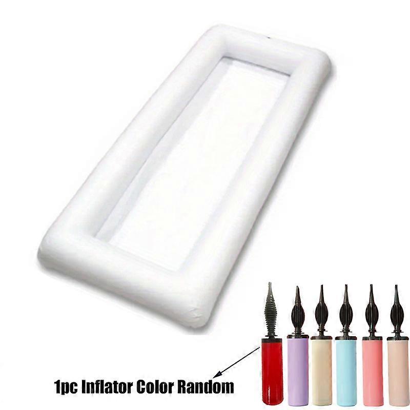 2/4PCS Inflatable Serving Bar - Portable Buffet Cooler & Pool Float - Durable Drink Table for Summer BBQs, Picnics, Swimming Pools - Perfect Party Ess
