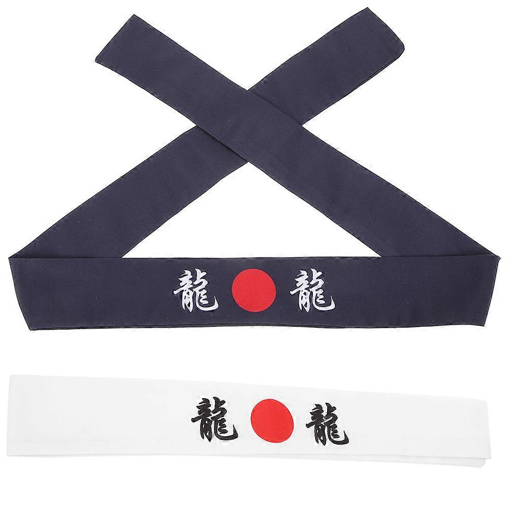 2 قطعة ساموراي اليابانية عقال الشيف الياباني عقال كابات الكاراتيه اليابانية