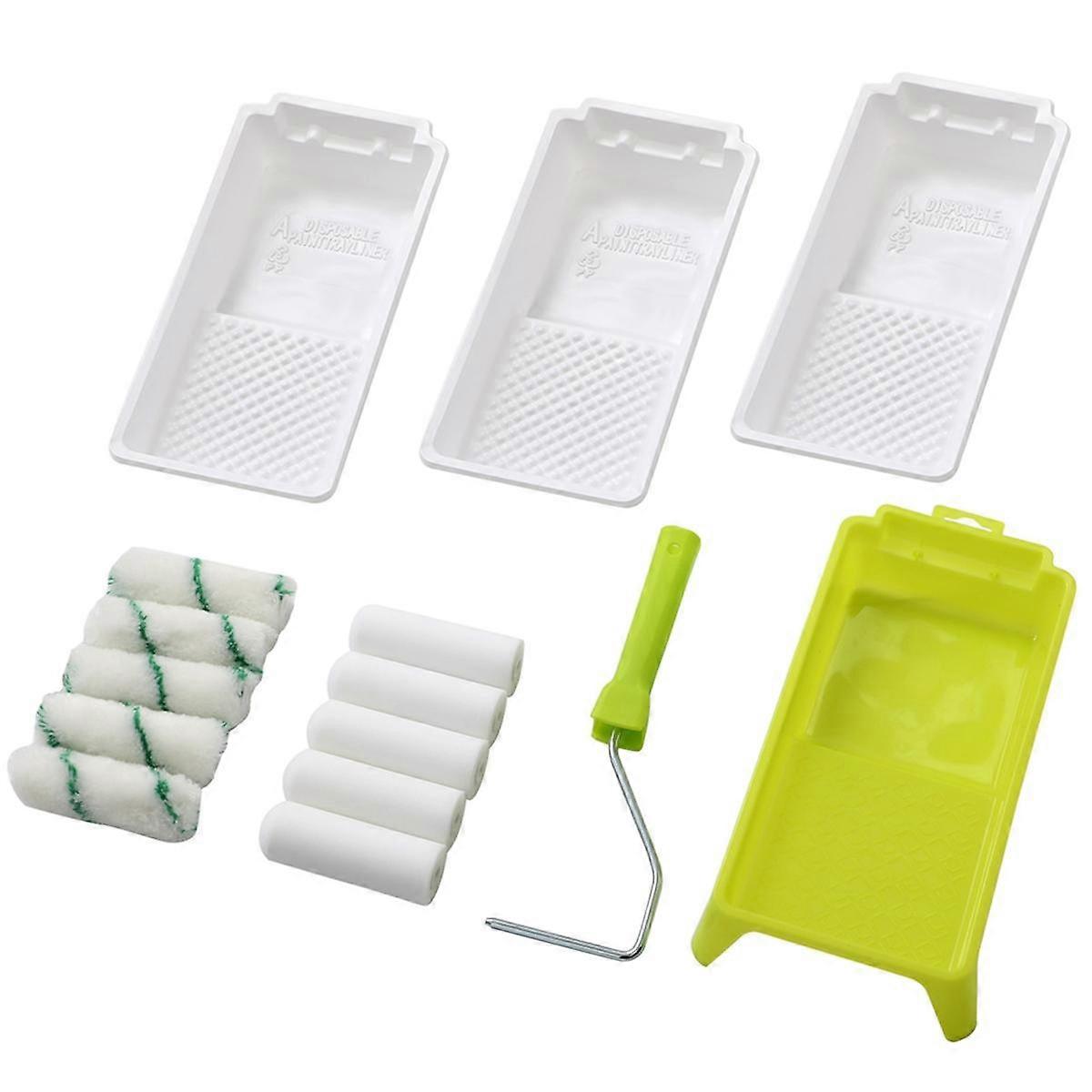 Verfbak Kit, 4 Inch Verfroller Tray Liner, Verftray, Verftray Liners Wegwerp 3 stuks, Verfbak Liners