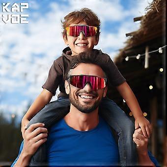 Lunettes De Soleil Sport Enfant 6-14 Ans - UV400, Polycarbonate Incassable - Pour Vélo, Course, Baseball, VTT