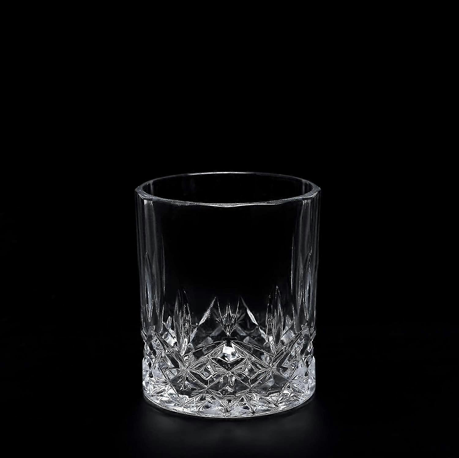 CrystalHouz Lead-Free Crystal Whiskey Glasses - Set Of 4, 11 Oz, Ultra Clear Glassware