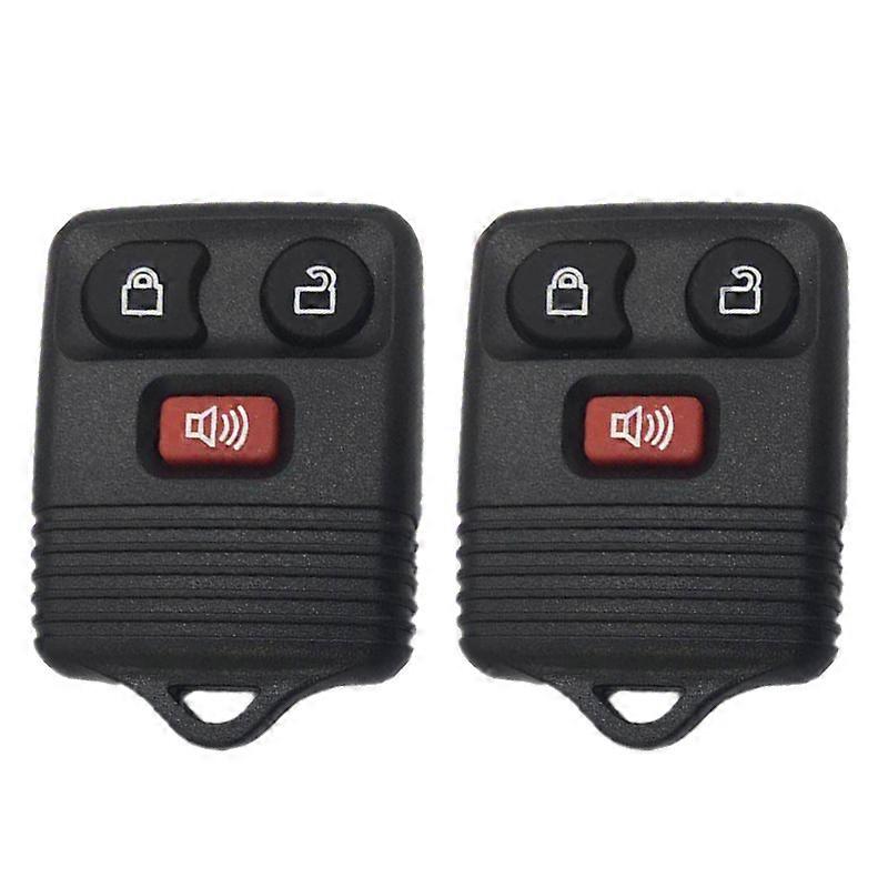 2Pcs 3 Keys Remote Car Key Fob Fit for Ford F150 1999 2000 2001 2002 2003 2004 2005 2006 2007