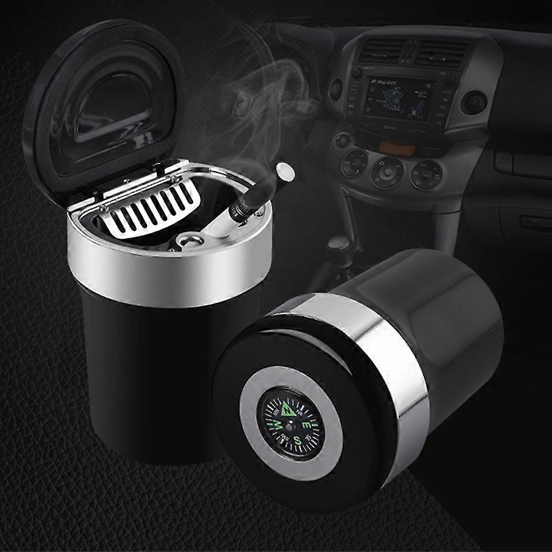 USB-Aufladung Zigarettenanzünder Auto LED Aschenbecher mit Zigarette hellblau