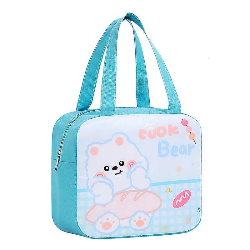 Practical Portable Lunch Bag Cartoon Square Large Capacity Out With Rice Insulated Bag