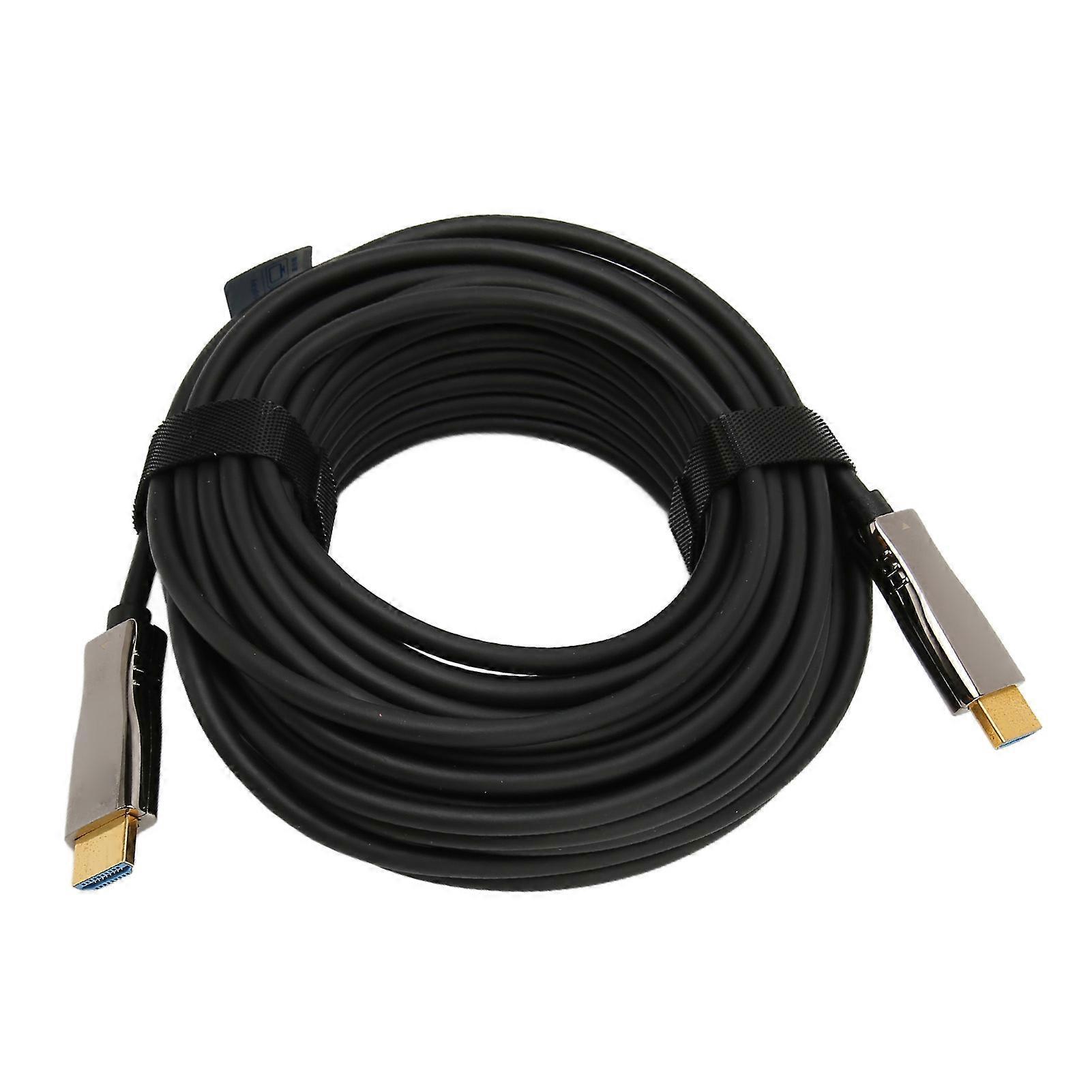 4K HD Multimedia Interface Cable 18Gbps Optical HD Multimedia Interface to HD Multimedia Interface Cable Cord 20m / 65.6ft
