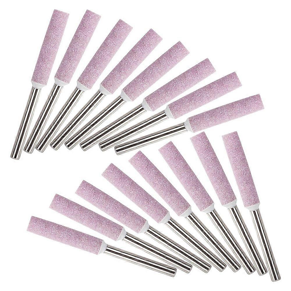 16Pcs Chainsaw Sharpener Grinding Stones 4.8mm Sharpening Tool Stones Burr Chain Saw Grindstone Fil