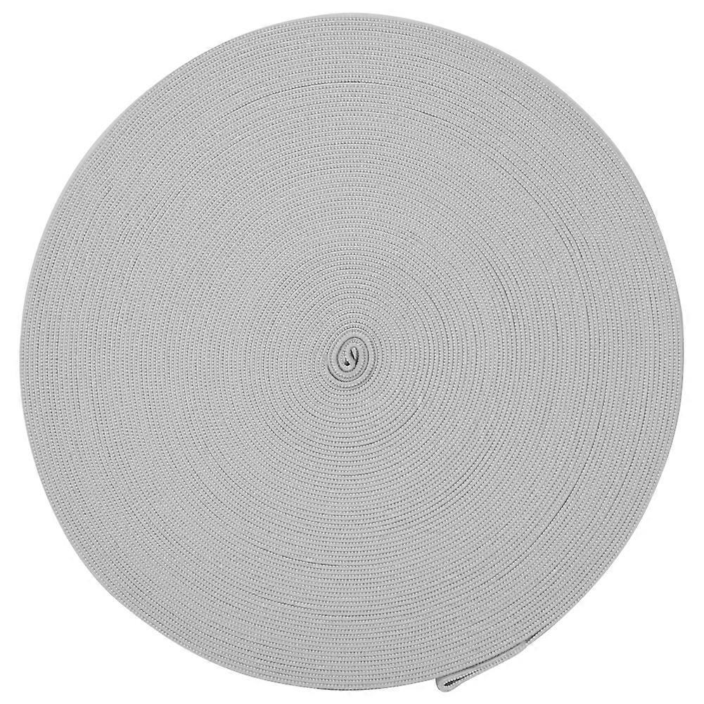 شريط مطاطي محبوك سميك، مجموعة إكسسوارات الخياطة الحرفية لأصفاد الملابس الواقية، أبيض، عرض 20 مم