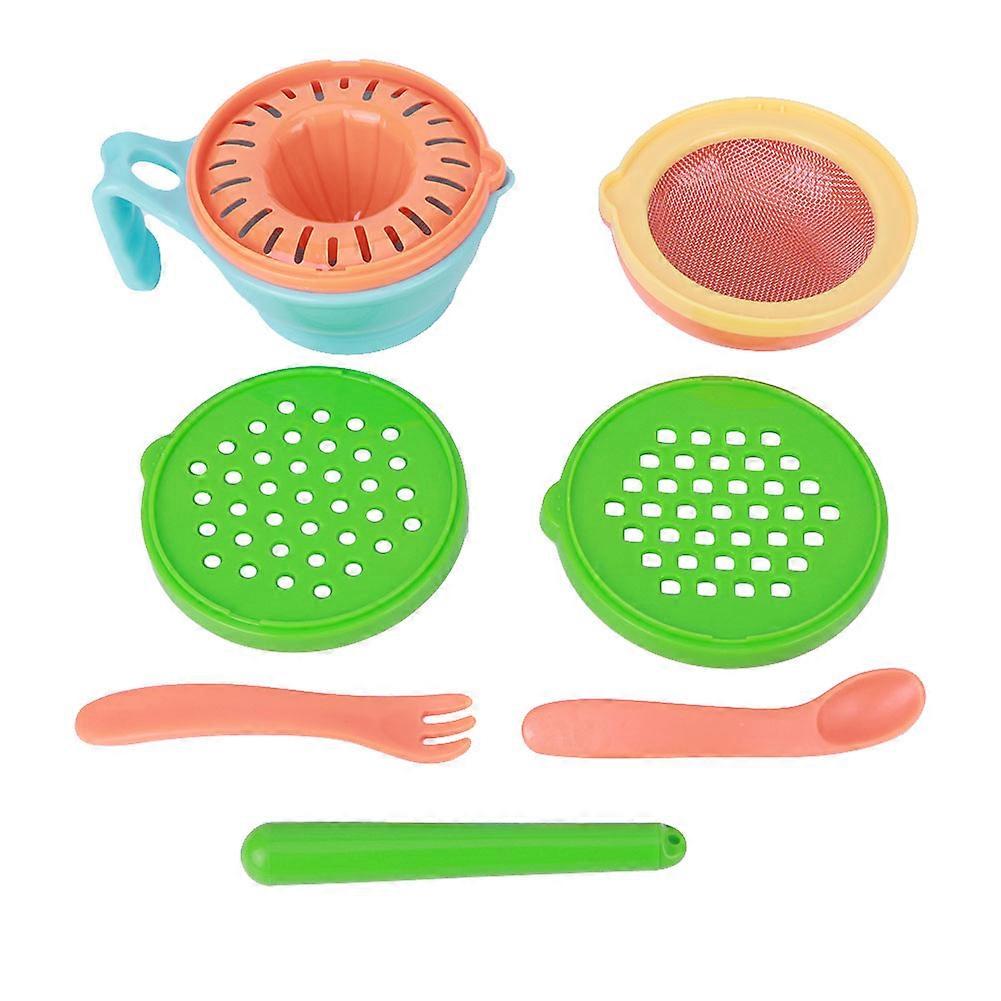 Baby Food Maker Portable 9pcs Infant Fruit Feeder Masher Processor Set