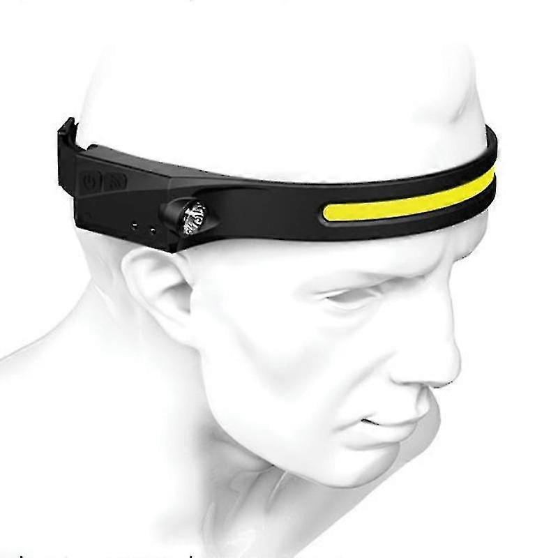 Work Light Headband Led Headlamp Sensor Headlight Usb Rechargeable Head Lamp Work Light1pac