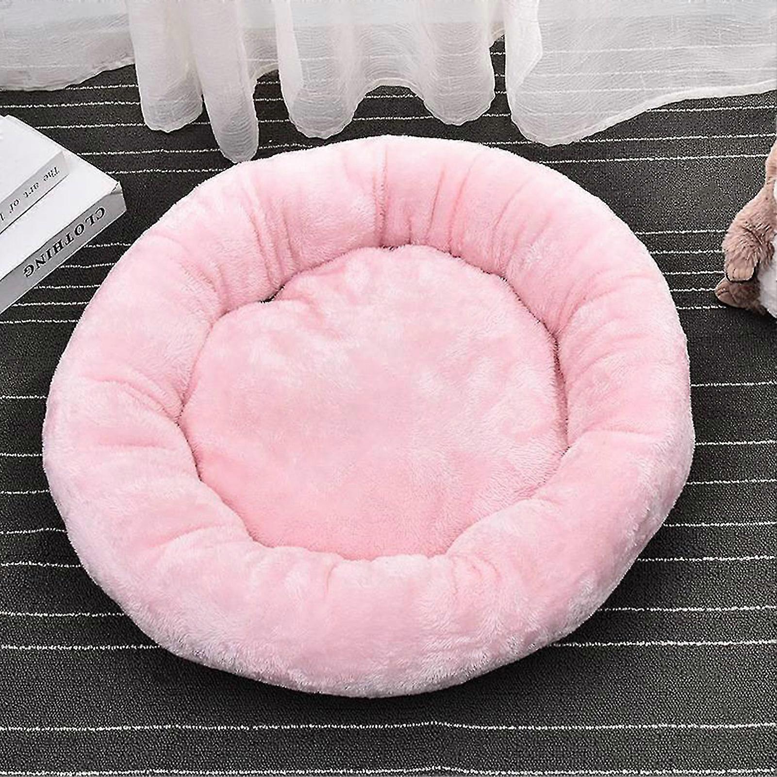 Soft Cat Bed Creative Egg Tart Round Pet Bed Comforable Warm Pet Cushion