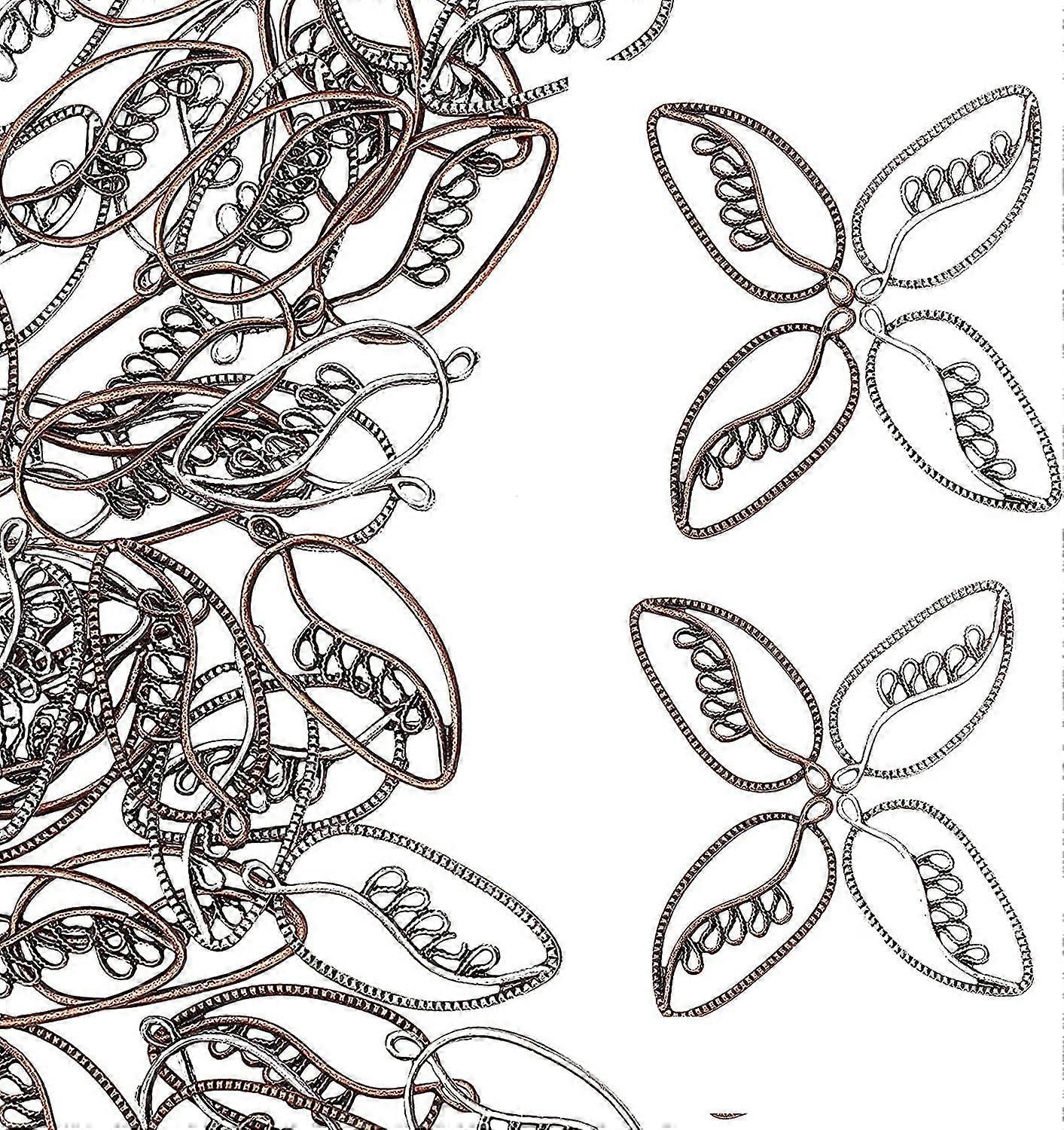 40pcs Blatt Charms Baum Blätter Anhänger TibetanStyle Anhänger Zweig Pflanze Charms Perlen