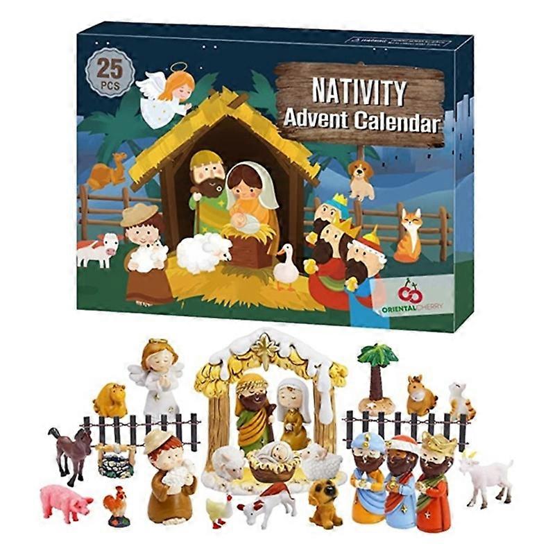 Exquisite Jesus Nativity Set Captivating Christmas Advent Calendar for Children