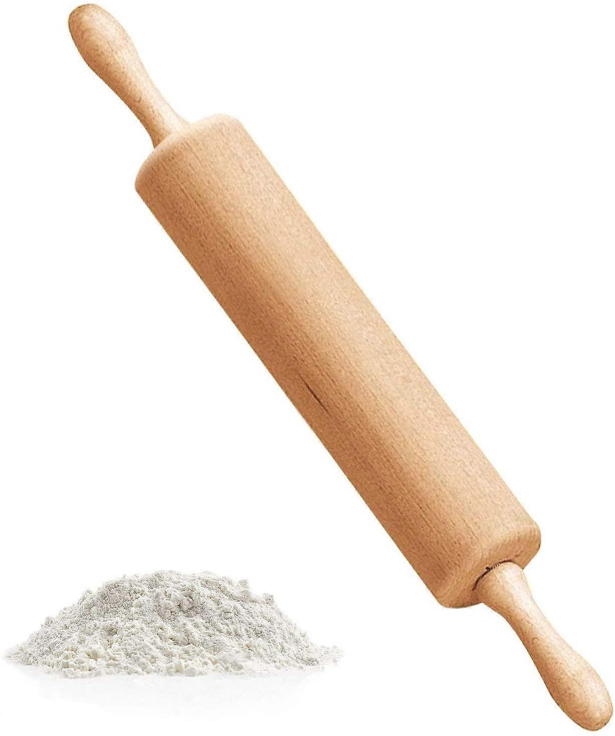 Professional Rolling Pin in Solid Beech Wood, Rolling Pin in Beech Wood