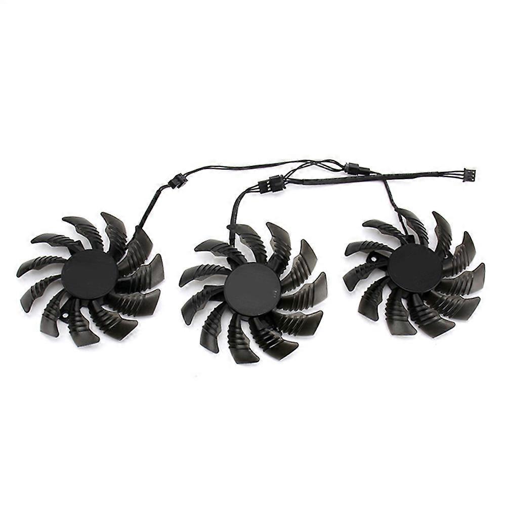 3PCS 75MM PLD08010S12H 3PIN GTX970 GPU FAN for GV-N970WF3OC-4GD GTX970 Graphics Video Card Cooling