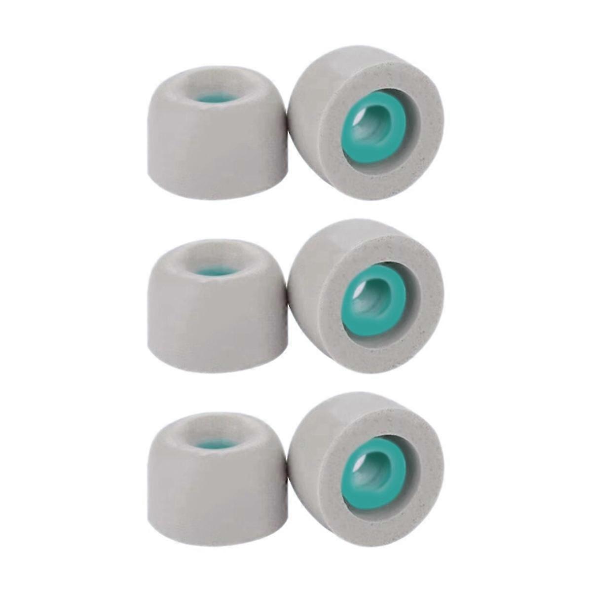 3Pairs Sound-Isolating and Noise-Reducing Earplugs Memory Foam Earmuffs for -1000XM4 Bluetooth Headphones Gray-M