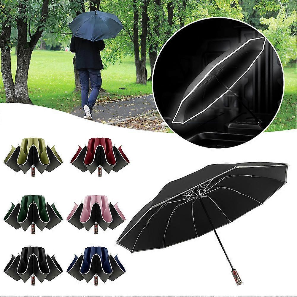 Inverted Folding Umbrellas Inside-Out Compack Umbrellas Safety Anti-rebound Travel UV Umbrellas for Outdoor