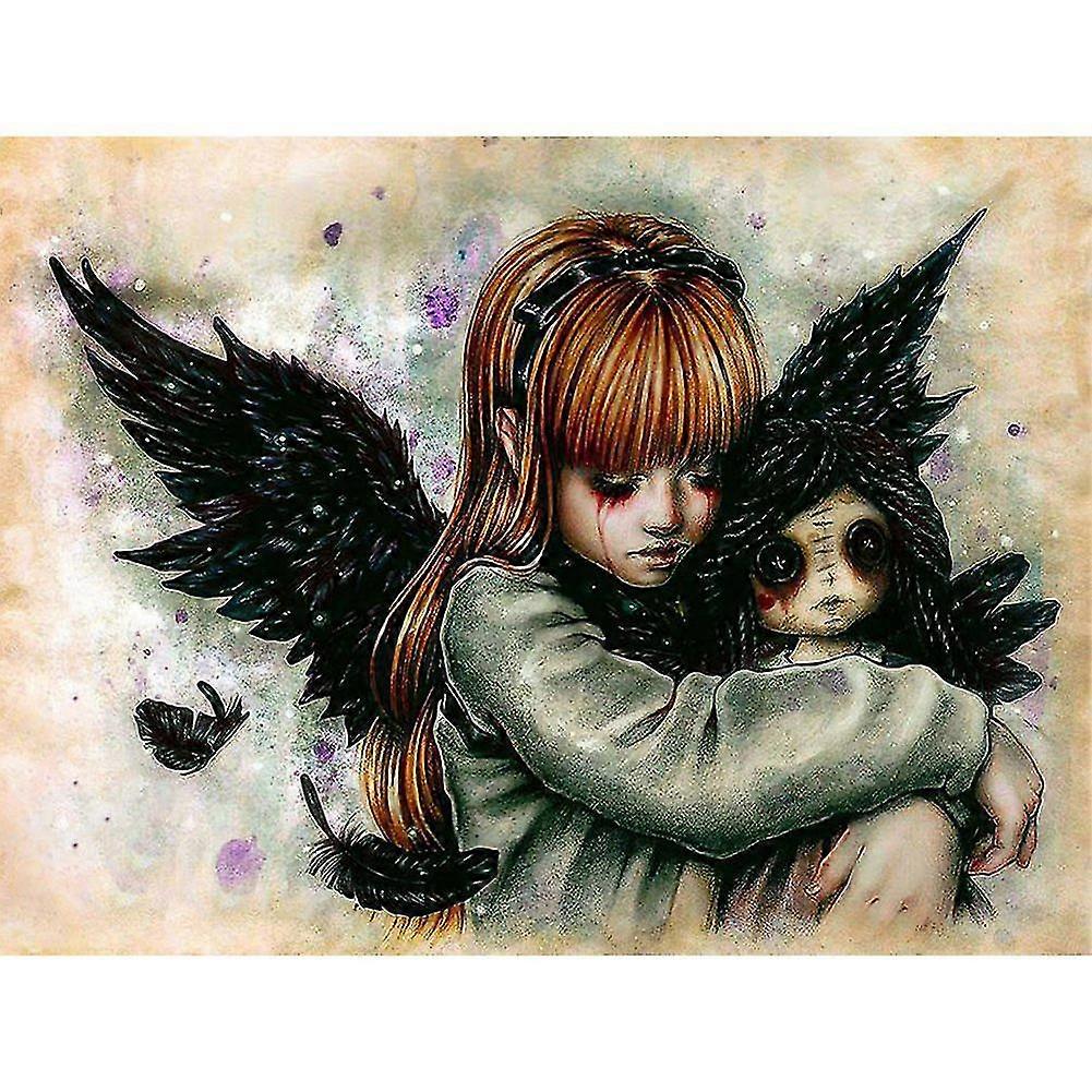 Dark Angle 5d Diy Diamond Painting Diamond Embroidery Mosaic Modern Design Hot Selling Home Decoration